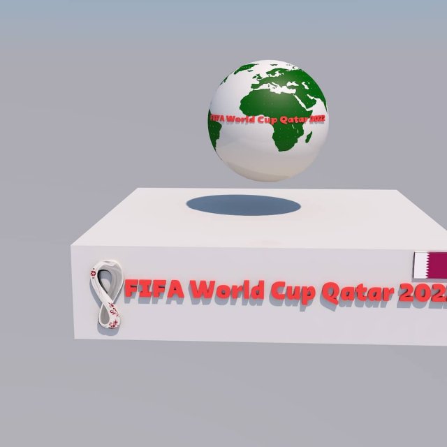 fifa world cup qatar 2022 3Dモデル .c4d .max .obj .3ds .fbx .stl .blend 