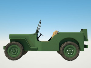 jeep willys 3D 模型