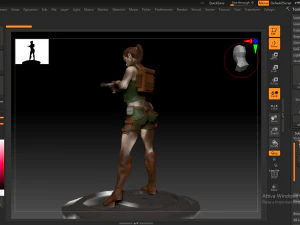 tomb raider lara croft 3D Print Model