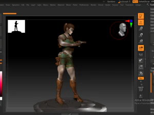 tomb raider lara croft 3D Print Model