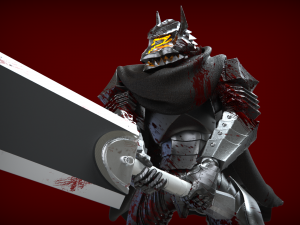 figurine for 3d printing gatzu berserk Model Cetak 3D