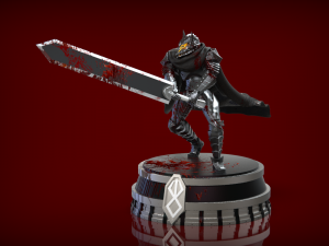 figurine for 3d printing gatzu berserk Model Cetak 3D