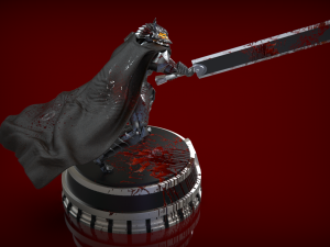 figurine for 3d printing gatzu berserk Model Cetak 3D