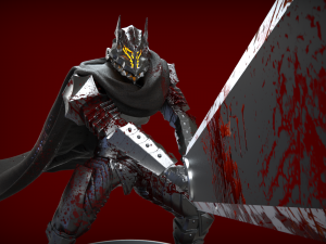 figurine for 3d printing gatzu berserk Model Cetak 3D
