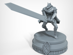 figurine for 3d printing gatzu berserk Model Cetak 3D