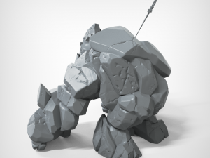 stone golem for 3d printing 3D 打印模型