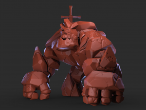 stone golem for 3d printing 3D 打印模型