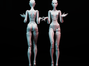Bjd doll for 3d printing adela 40cm Modelo de Impressão 3D