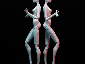 Bjd doll for 3d printing adela 40cm Modelo de Impressão 3D