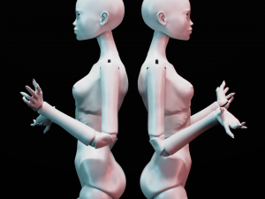 Bjd doll for 3d printing adela 40cm Modelo de Impressão 3D