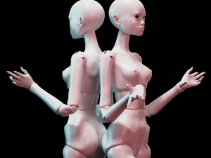Bjd doll for 3d printing adela 40cm Modelo de Impressão 3D