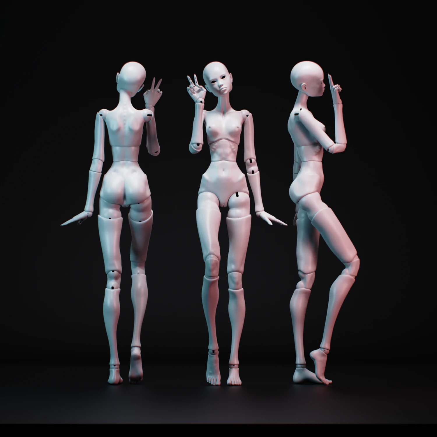 Bjd doll for 3d printing adela 60cm 3D Print Model .c4d .max .obj .3ds .fbx .stl .blend 