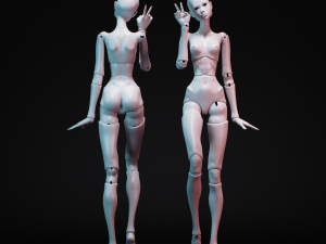 Bjd doll for 3d printing adela 60cm 3D Print Model in Toys