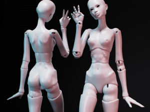 Bjd doll for 3d printing adela 60cm Modelo de Impressão 3D