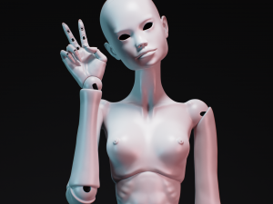 Bjd doll for 3d printing adela 60cm Modelo de Impressão 3D