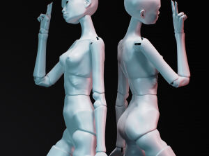 Bjd doll for 3d printing adela 60cm Modelo de Impressão 3D