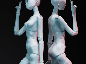 Bjd doll for 3d printing adela 60cm 3D Print Model