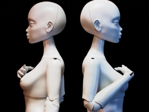 bjd doll magna for 3d printing 26cm 3Dプリントモデル