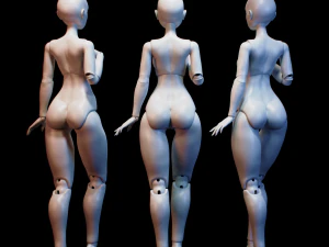 boneca bjd magna para impress&atilde;o 3d 26cm Modelo de Impressão 3D
