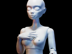 boneca bjd magna para impress&atilde;o 3d 26cm Modelo de Impressão 3D