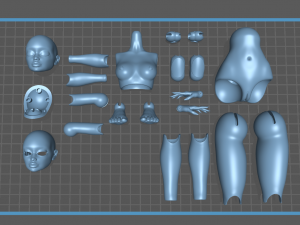 bjd doll magna for 3d printing 26cm 3Dプリントモデル