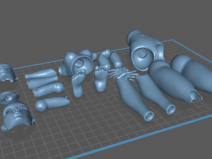 bjd doll magna for 3d printing 26cm 3Dプリントモデル