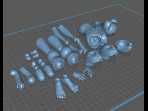 bjd doll magna for 3d printing 26cm 3Dプリントモデル