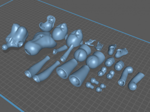 bjd doll magna for 3d printing 26cm 3Dプリントモデル