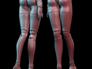 Boneca Bjd para impress&atilde;o 3D roru Modelo de Impressão 3D