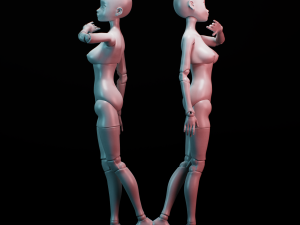 Bjd doll for 3d printing roru Model Cetak 3D