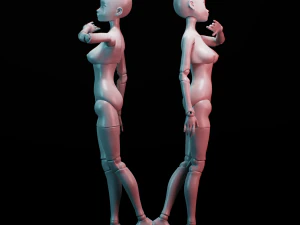 Boneca Bjd para impress&atilde;o 3D roru Modelo de Impressão 3D