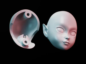Boneca Bjd para impress&atilde;o 3D roru Modelo de Impressão 3D
