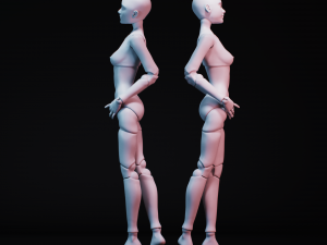 bjd doll for 3d printing gretta 40cm Modelo de Impressão 3D