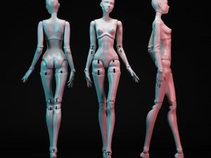 Bjd doll for 3d printing anna 30cm 3D Print Model