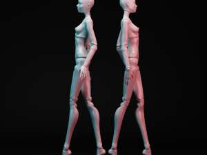 Bjd doll for 3d printing anna 30cm 3D Print Model