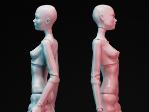 Bjd doll for 3d printing anna 30cm 3D Print Model