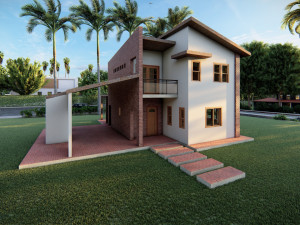 modern villa 3D मॉडल