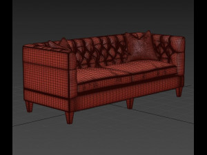 becket sofa 3Dモデル