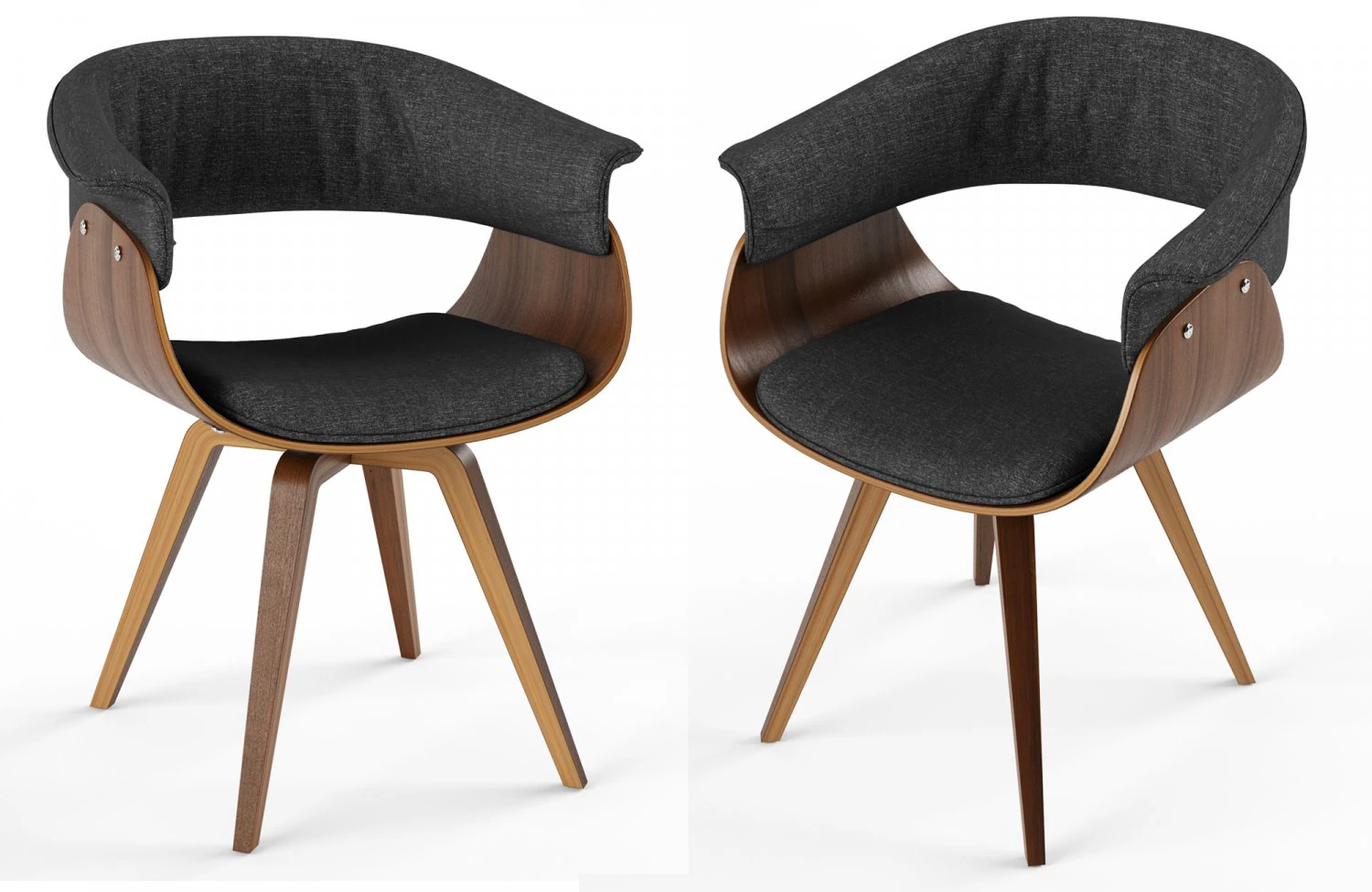 deane upholstered dining chair 3D Model .c4d .max .obj .3ds .fbx .stl .blend 