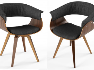 deane upholstered dining chair 3D Model