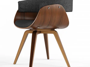 deane upholstered dining chair 3D Model