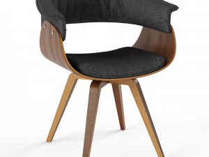 deane upholstered dining chair 3D Model