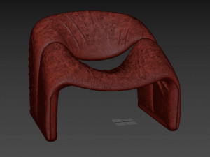 groovy m-chair by pierre paulin 3D Model