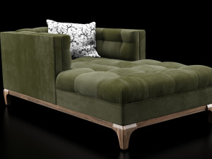 dylan chaise - sapphire olive 3D Model