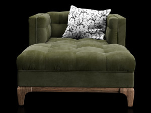 dylan chaise - sapphire olive 3D Model