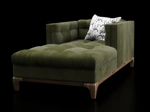 dylan chaise - sapphire olive 3D Model