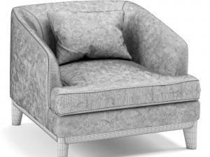eichholtz monterey midnight blue velvet 3D Model