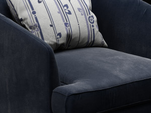 eichholtz monterey midnight blue velvet 3D Model