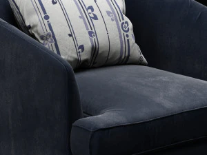 eichholtz monterey midnight blue velvet 3D Model