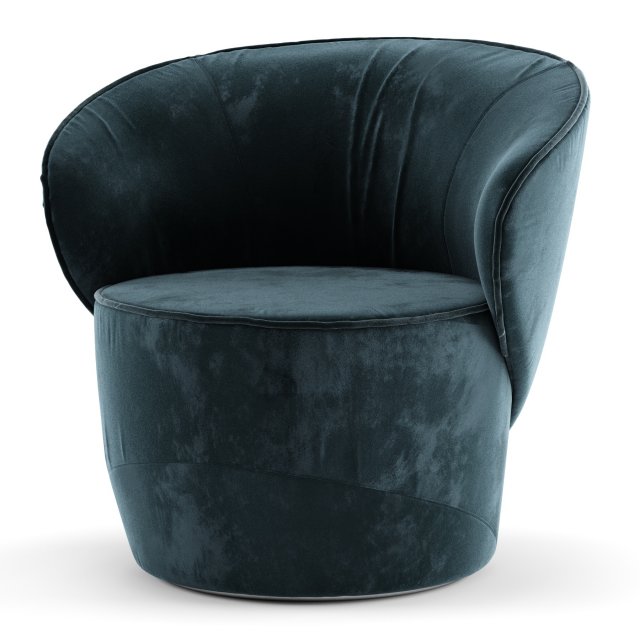 grace swivel armchair by pierangelo sciuto Model 3D .c4d .max .obj .3ds .fbx .stl .blend 
